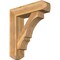 Ekena Millwork Balboa Craftsman Rough Sawn Bracket w/ Offset Brace, Western Red Cedar, 8"W x 30"D x 34"H BKT0806X30X34BOA04RWR - alternate 1